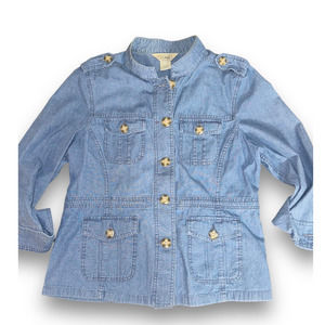 L.L. Bean Women's Denim Shirt/Jacket Size: M‎
